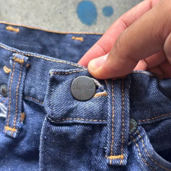 Vintage 70s Wrangler Sanforized Denim Jeans Size 26X28 - Picture 4 of 9